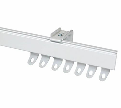 Heavy-duty power curtain track rail for commercial and residential drapes