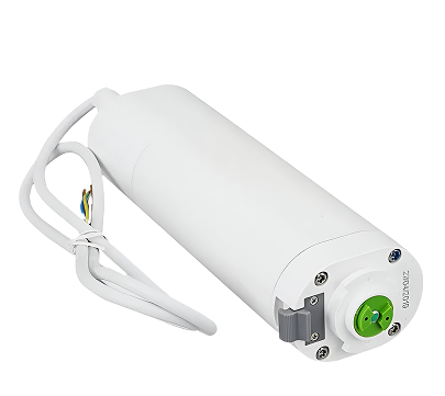 Electric curtain motor for automated drape control with remote and WiFi options