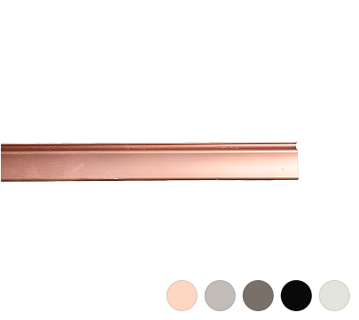 Mega deluxe curtain track with electrophoresis coating for premium durability