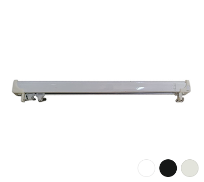 Durable jumbo curtain track rail for heavy drapes and commercial use