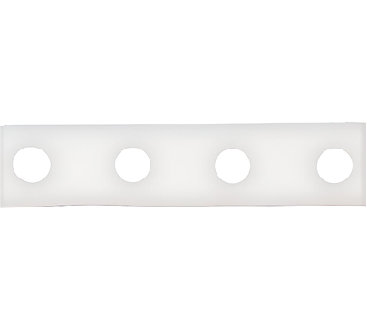 Strong curtain header tape with evenly spaced eyelets for hooks