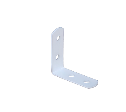 Metal curtain bracket accessory for secure wall mounting